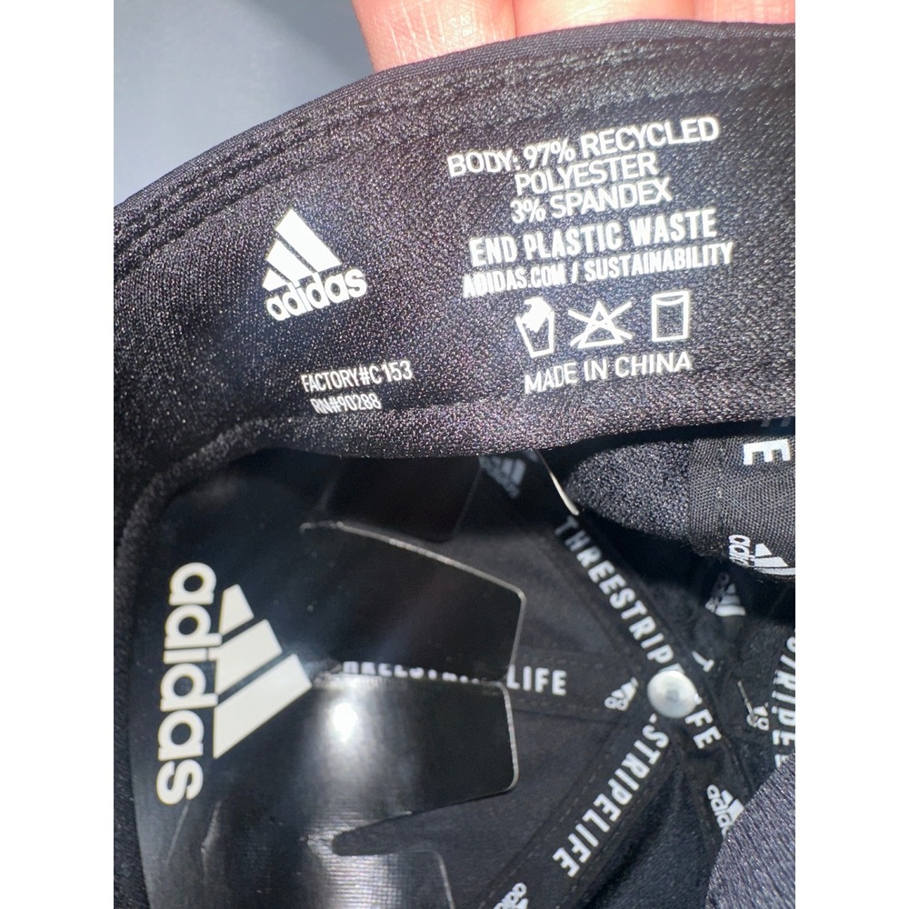 Adidas AEROREADY Womens Fit Baseball Cap Black Performance Hat New NWT - Picture 9 of 9